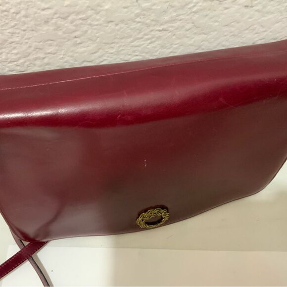Vintage Salvatore Ferragamo Red Crossbody Shoulder Bag - Picture 7 of 14